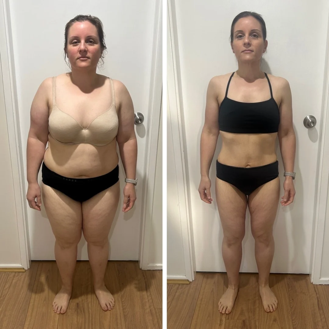 AG Coaching client before and after progress