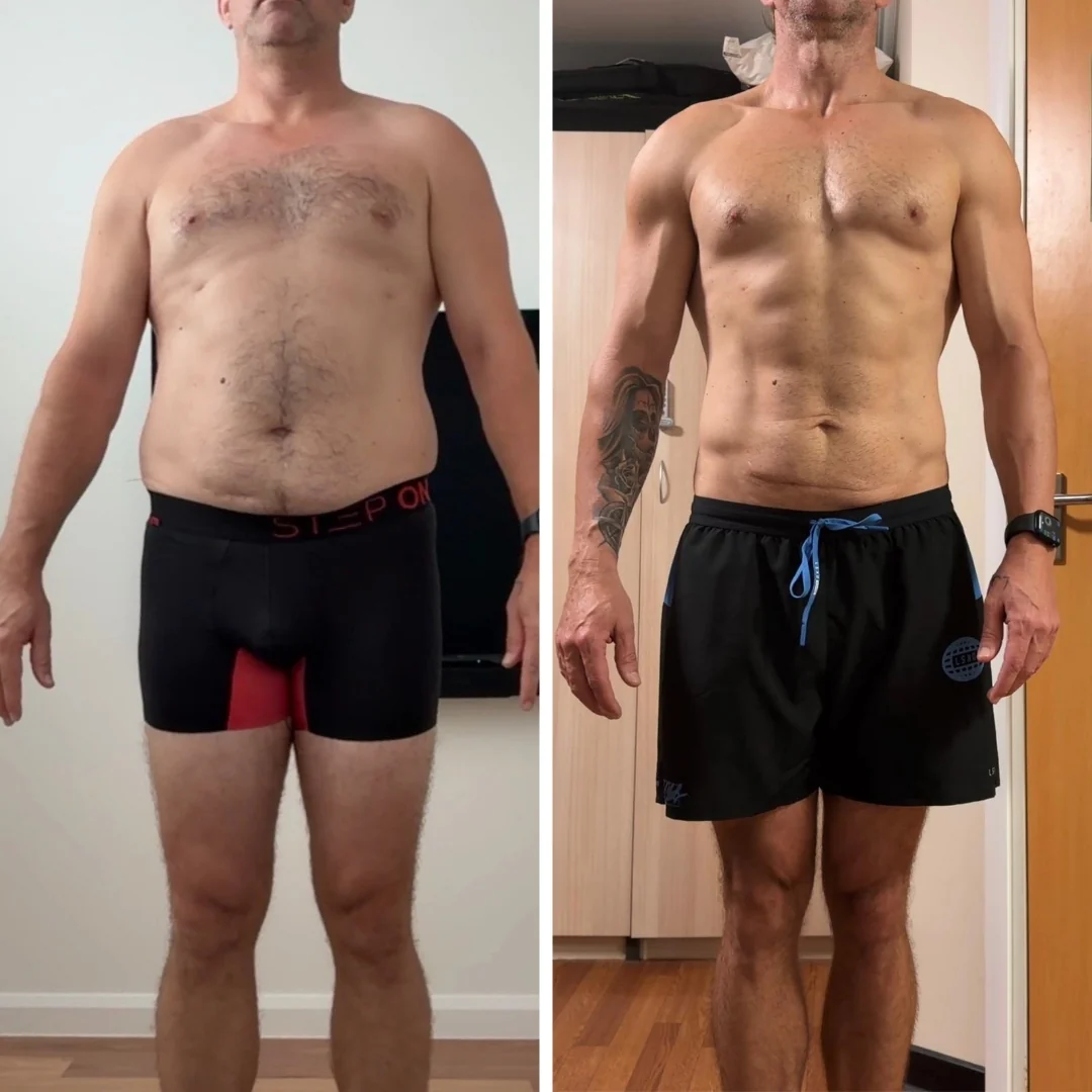 AG Coaching client before and after progress