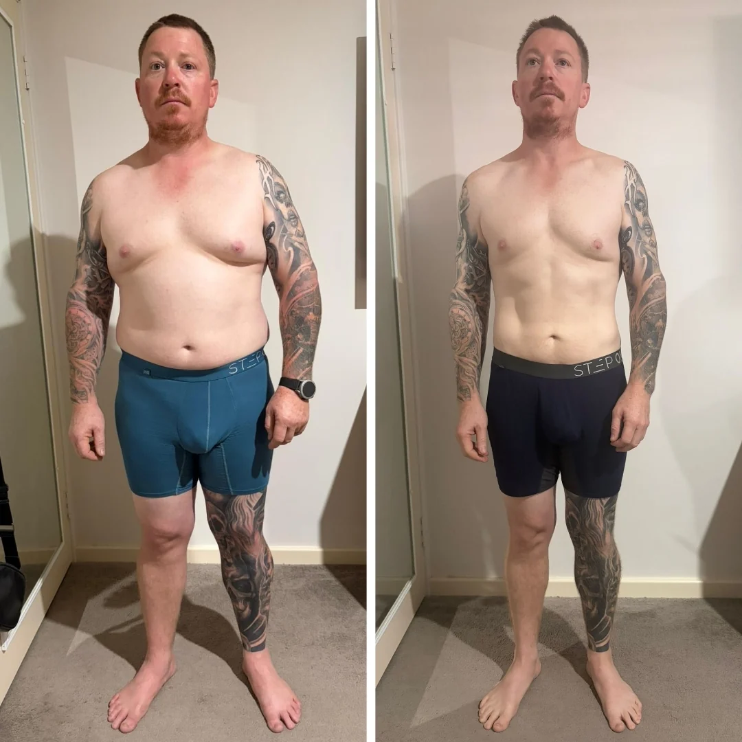 AG Coaching client before and after progress