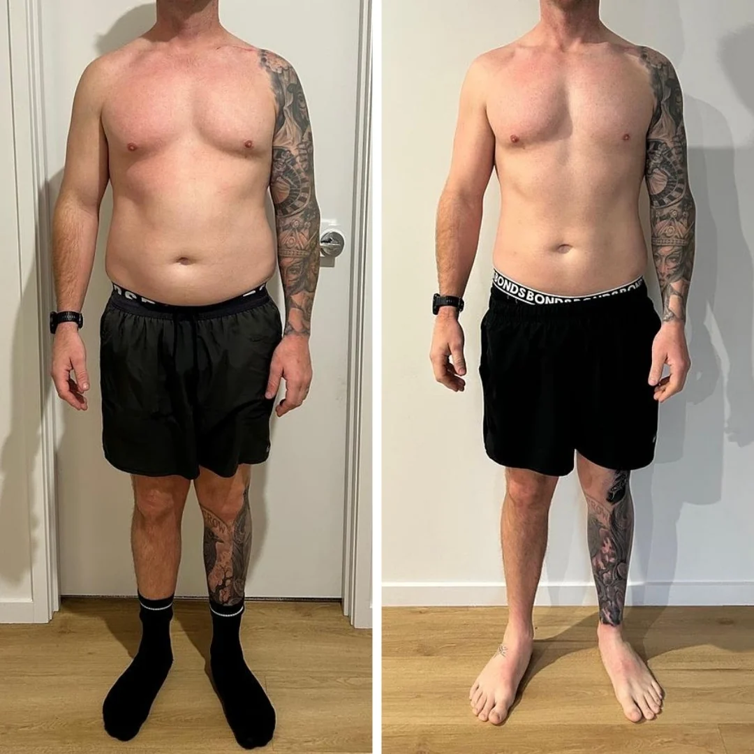 AG Coaching client before and after progress