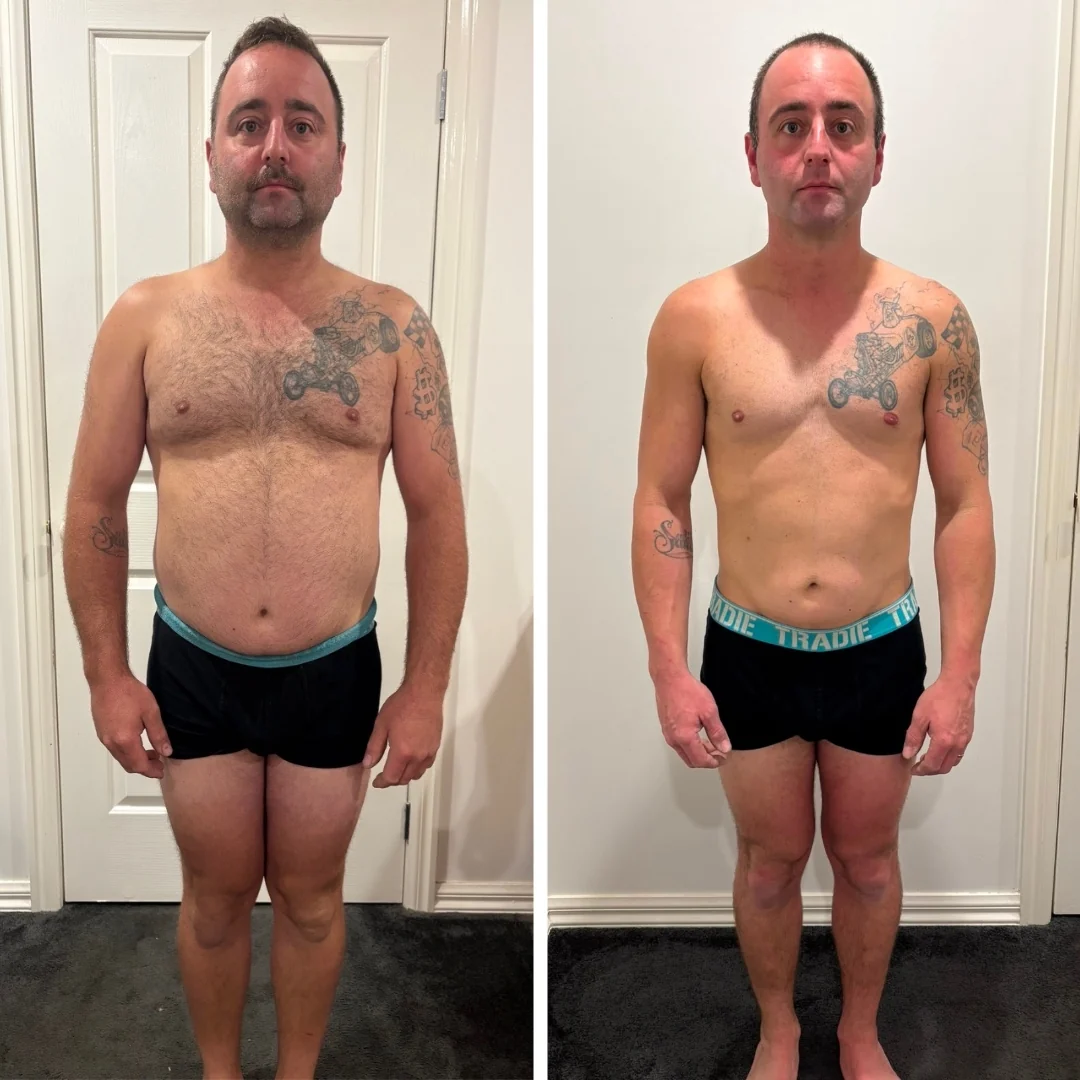 AG Coaching client before and after progress
