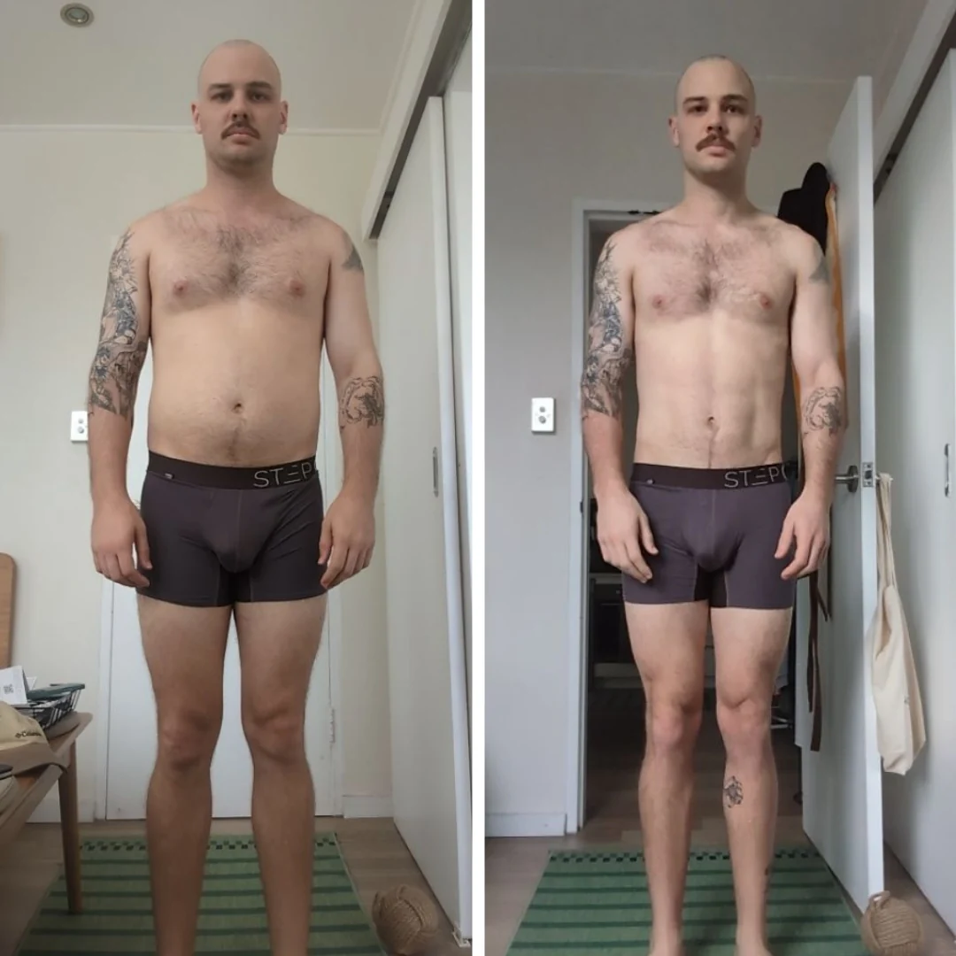 AG Coaching client before and after progress