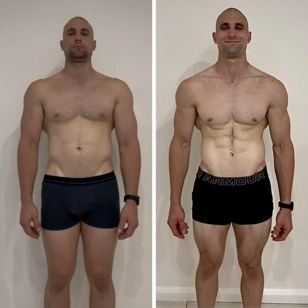 AG Coaching client before and after progress