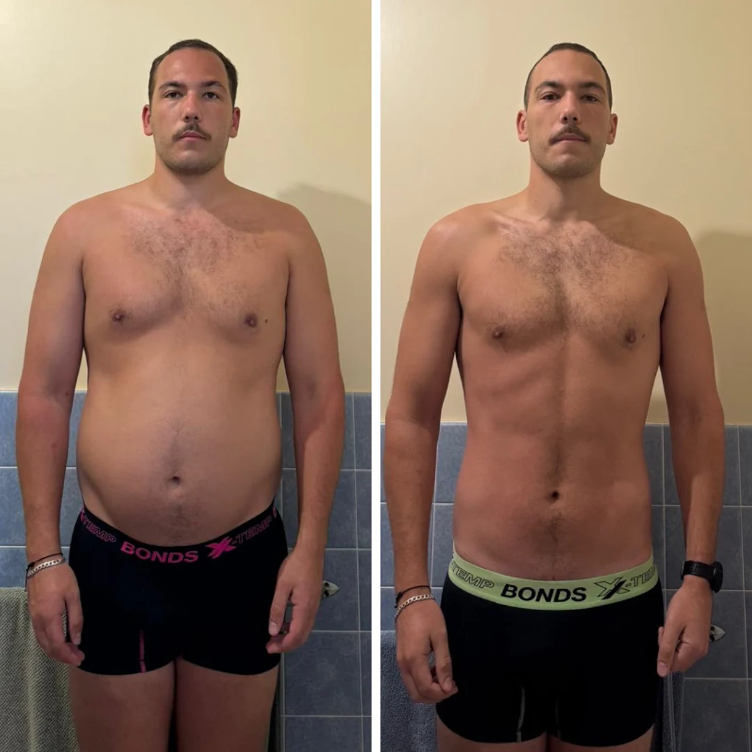 AG Coaching client before and after progress