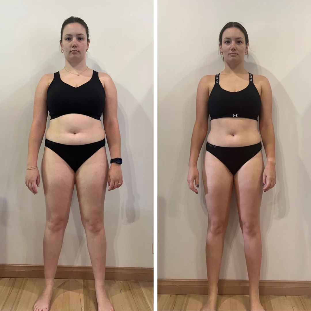 AG Coaching client before and after progress