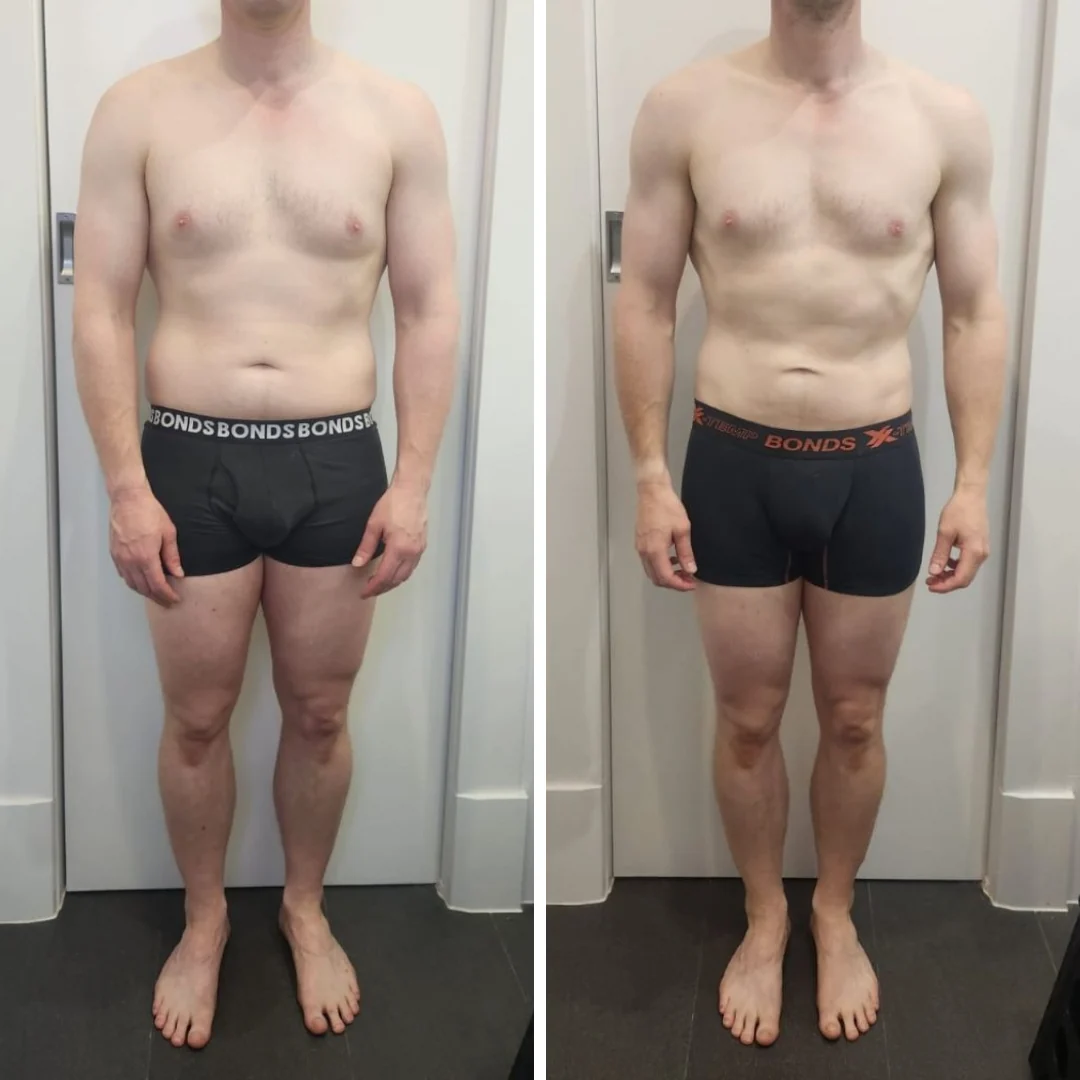 AG Coaching client before and after progress