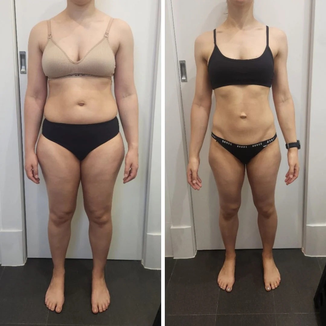 AG Coaching client before and after progress