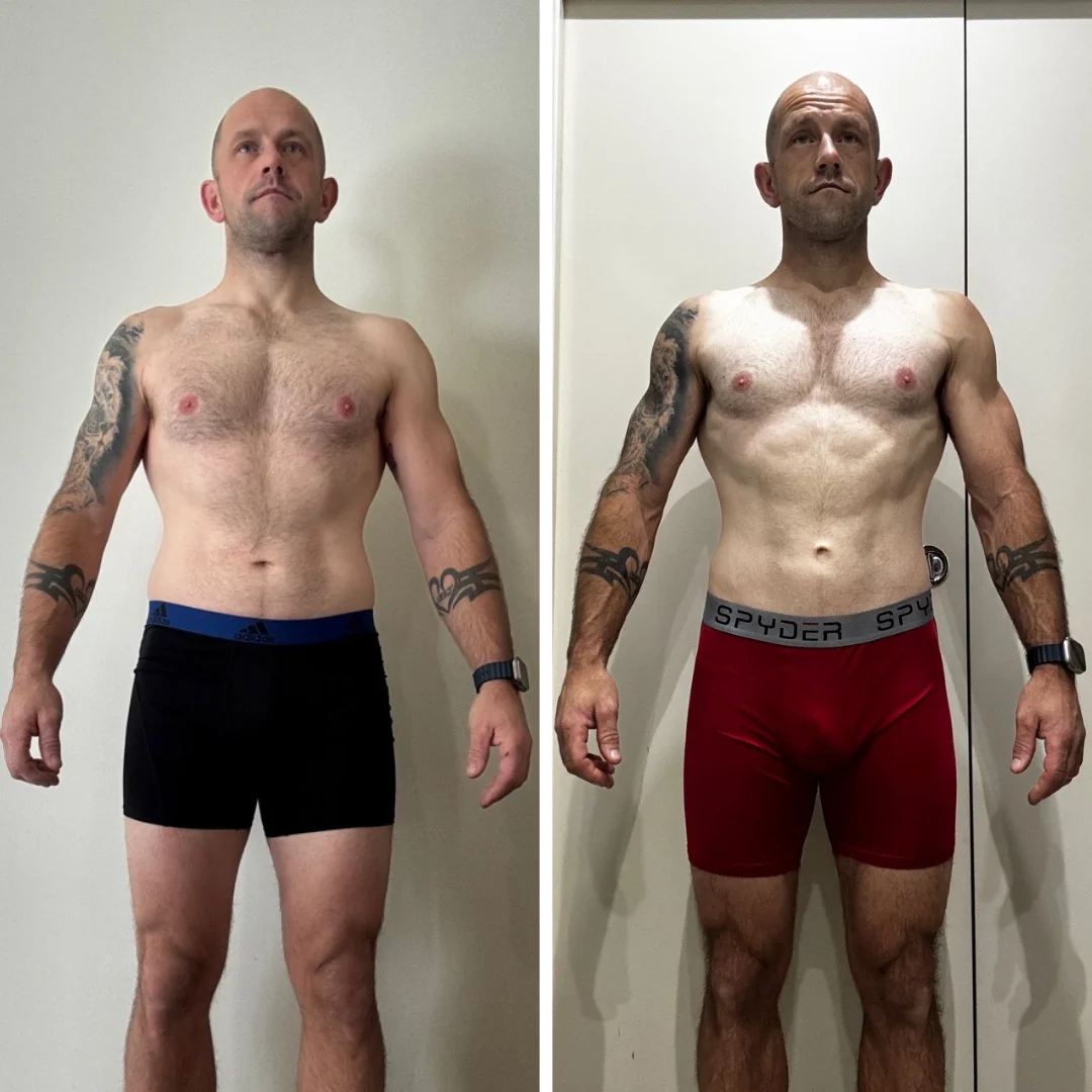 AG Coaching client before and after progress