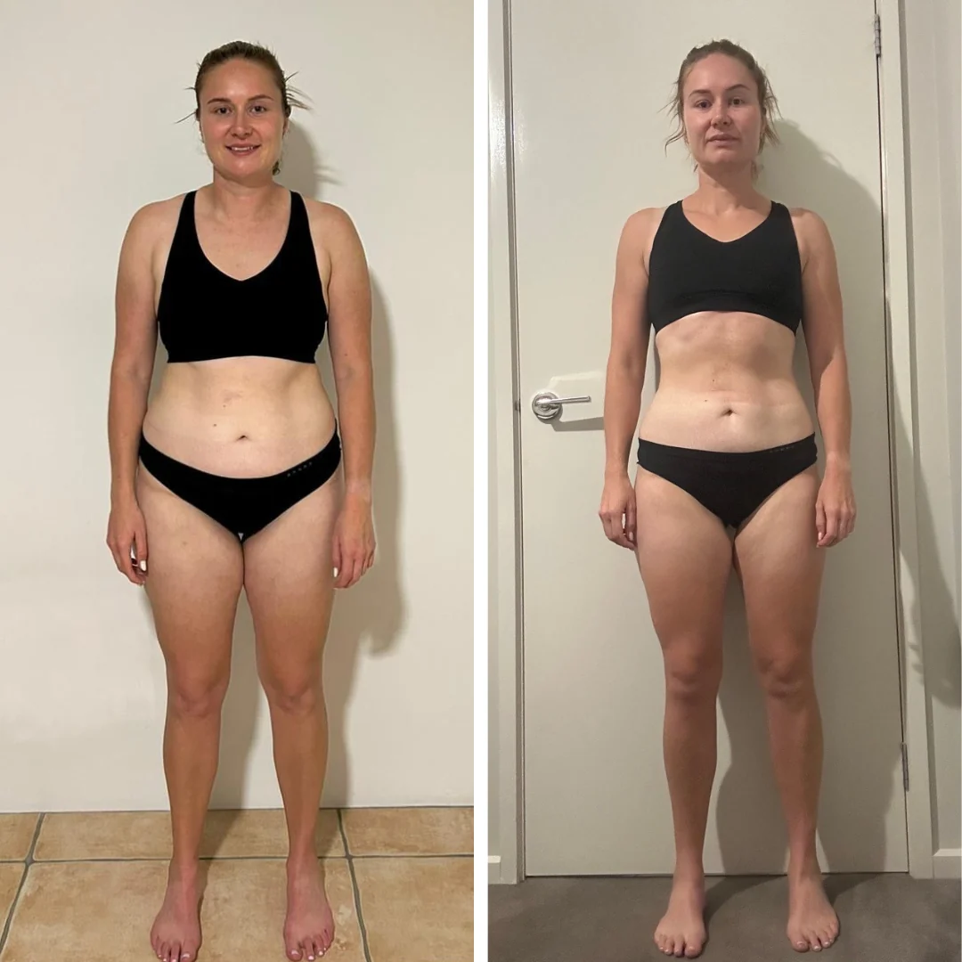 AG Coaching client before and after progress